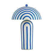 Maiori - Striped Papier Mache Table Lamp - R&R Furniture Gallery (Fountain Valley, CA)