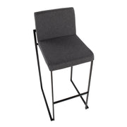 Lumi Source Fuji high back barstool from contemporary stool set featuring elegant design and modern wooden finish.