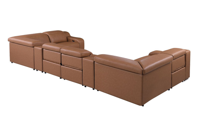 1116 - 8-Piece U-Shaped Sectional Sofa In With 4 Power Recliners & Power Headrest