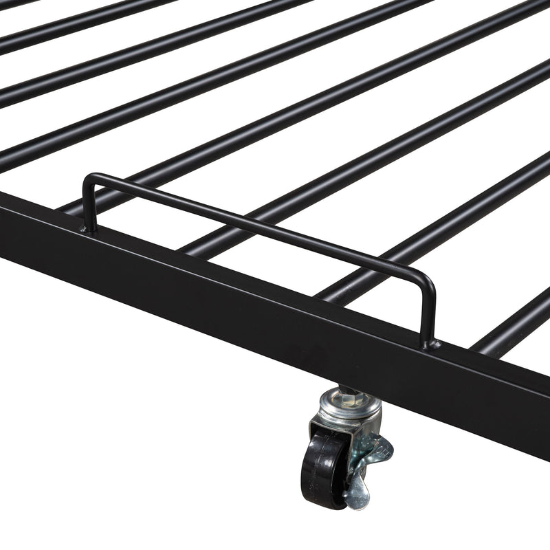 Platform Bed Frame With Trundle, USB Ports And Slat Support, No Box Spring Needed - R&R Furniture Gallery (Fountain Valley, CA)