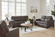 Benchcraft® Barlin Mills living room set with stationary sofas and loveseats, featuring plush cushions and modern upholstery.