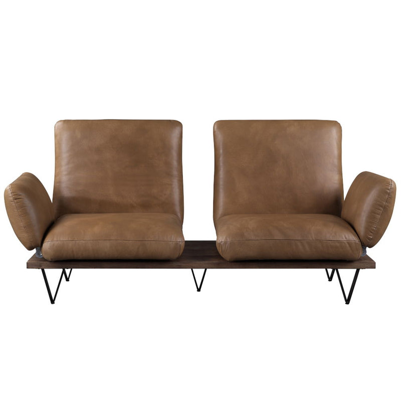 Narech - Sofa With Swivel - Nutmeg Top Grain Leather - R&R Furniture Gallery (Fountain Valley, CA)