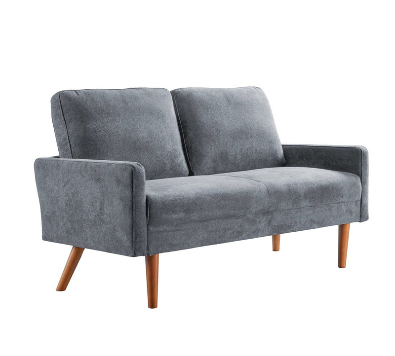 Loveseat Sofa, European Style With Sleek Design, Modern & Vintage Flair, Upholstered 2 Seater Couch - R&R Furniture Gallery (Fountain Valley, CA)