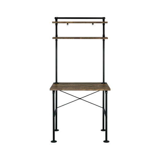Ensata - Writing Desk - Rustic Oak & Black - R&R Furniture Gallery (Fountain Valley, CA)