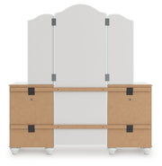 Kozlani - Vanity With Mirror - White - R&R Furniture Gallery (Fountain Valley, CA)