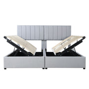 Upholstered Platform Bed With A Hydraulic Storage System - R&R Furniture Gallery (Fountain Valley, CA)