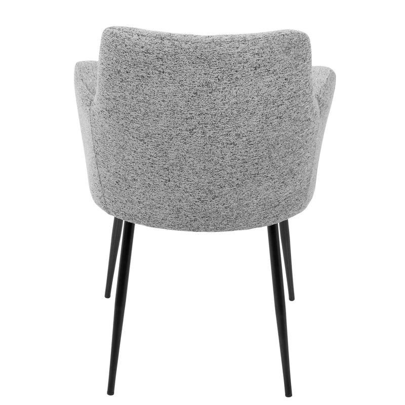 Pair of Lumi Source Andrew contemporary dining chairs with sleek design and comfortable seats, set of two for modern dining spaces.