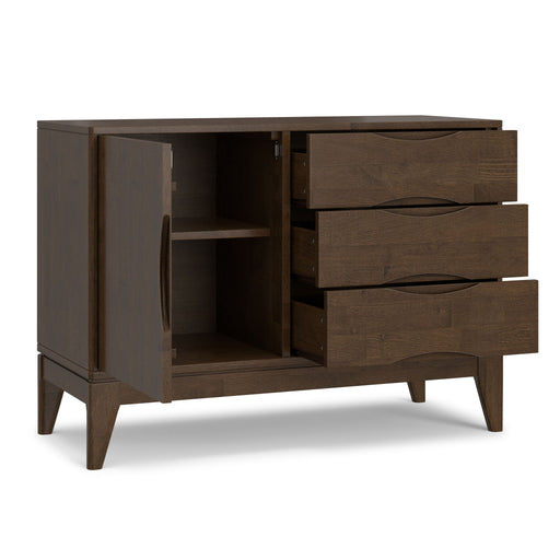 Harper - 3 Drawer Sideboard - Walnut Brown - R&R Furniture Gallery (Fountain Valley, CA)