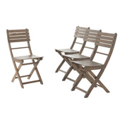 Positano - 4 Piece Foldable Chair - Gray - R&R Furniture Gallery (Fountain Valley, CA)