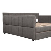 Upholstered Platform Bed With USB Charging - R&R Furniture Gallery (Fountain Valley, CA)