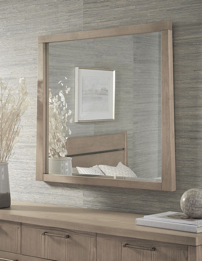 Modus Sumire Ginger wall or dresser mirror featuring a sleek, modern design with a warm ginger finish and clean lines.