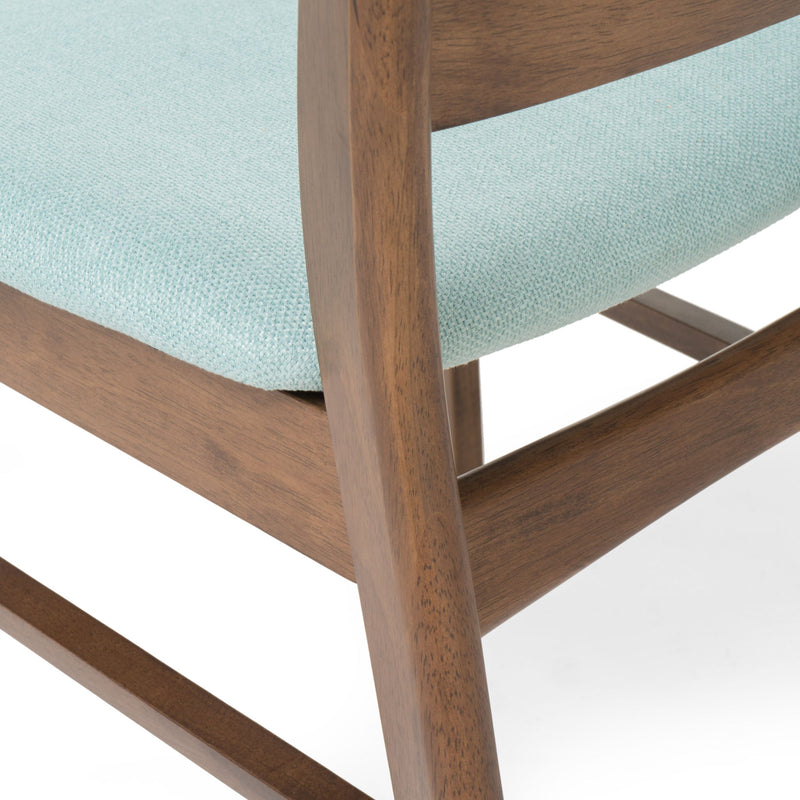 Mid Century Dining Chairs With Cushioned Seats And Wood Frame (Set of 2) - R&R Furniture Gallery (Fountain Valley, CA)