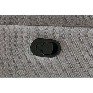 Sebring - Upholstered Glider Recliner Chair With Manual Recline And Smooth Gliding Motion - Gray