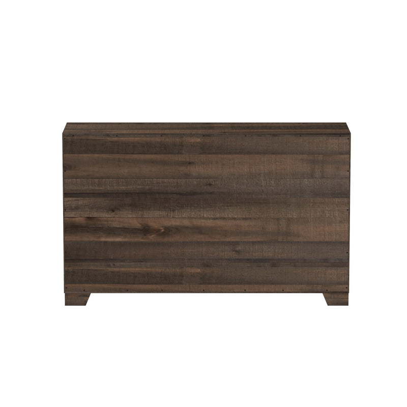 6 Drawer Wooden Dresser - Brown