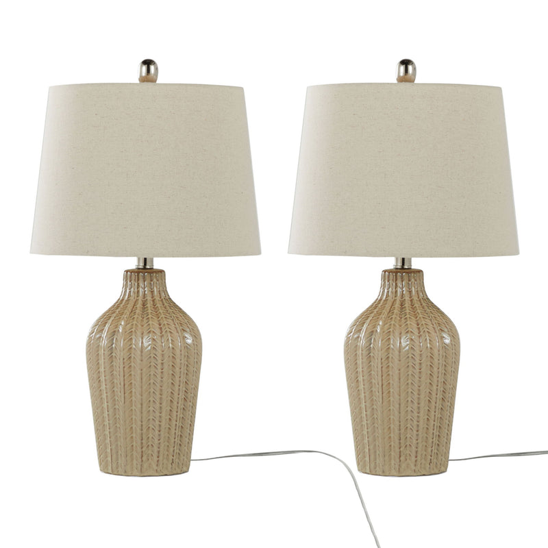 Rockwell - Contemporary Table Lamp (Set of 2) - R&R Furniture Gallery (Fountain Valley, CA)