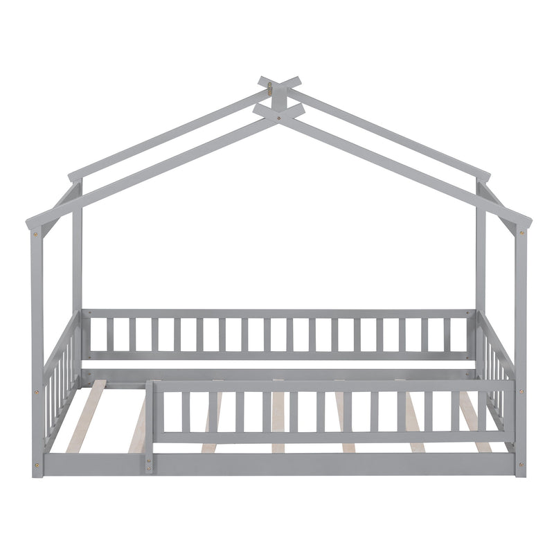 Bed House Bed Frame With Fence - R&R Furniture Gallery (Fountain Valley, CA)