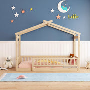 Bed House Bed Frame With Fence - R&R Furniture Gallery (Fountain Valley, CA)