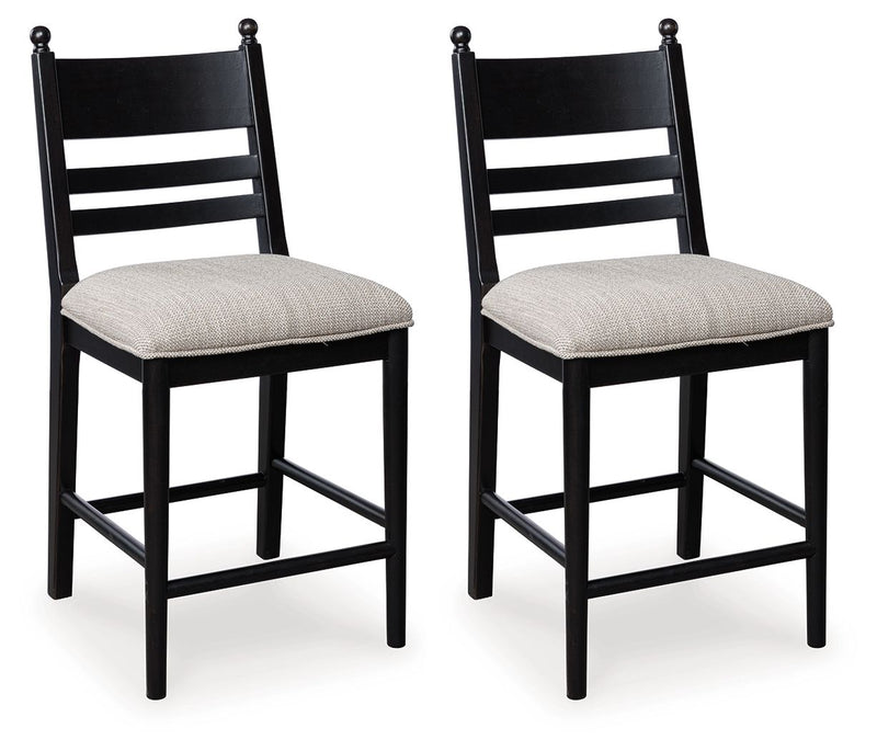 Greddinton - Upholstered Barstool (Set of 2) - R&R Furniture Gallery (Fountain Valley, CA)