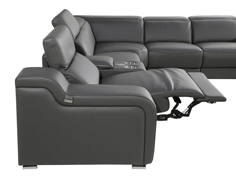 1116 - 10-Piece U-Shaped Sectional Sofa In With 4 Power Recliners & Power Headrests