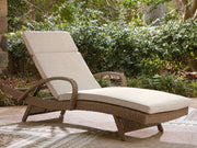 Laguna Heights - Chaise Lounge With Cushion - Beige - R&R Furniture Gallery (Fountain Valley, CA)