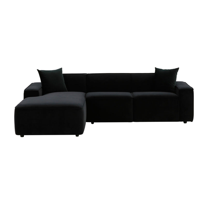 Olafur - Velvet Sectional - R&R Furniture Gallery (Fountain Valley, CA)