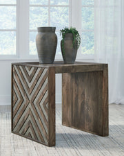 Dreggan - Square End Table - Brown - R&R Furniture Gallery (Fountain Valley, CA)