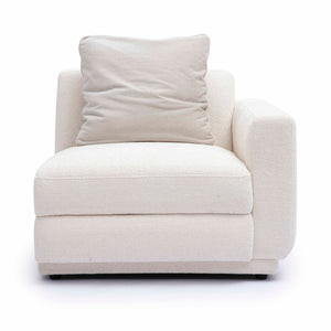 Perry - Modular RAF Corner Chair - Cream - R&R Furniture Gallery (Fountain Valley, CA)