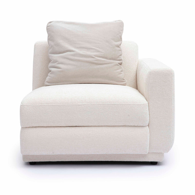 Perry - Modular RAF Corner Chair - Cream - R&R Furniture Gallery (Fountain Valley, CA)