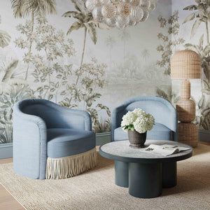 Pamela - Boucle Tassel Lounge Chair - R&R Furniture Gallery (Fountain Valley, CA)