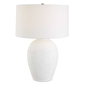 Reyna - Chalk Table Lamp - White