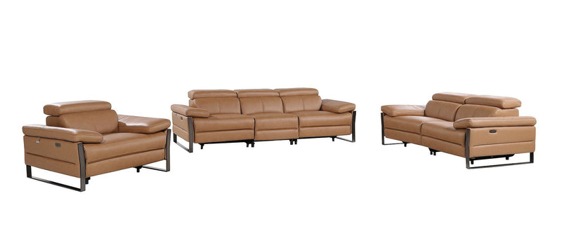 1246 - Modular Power Triple Reclining Sofa, Loveseat, And Chair Set With Power Headrests