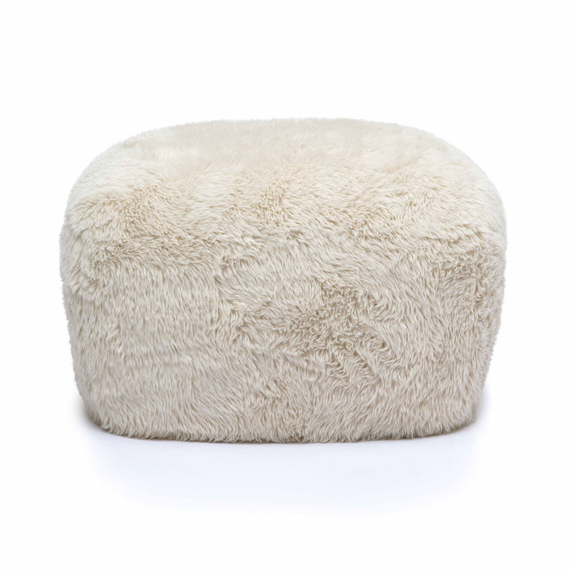 Britt - Vegan Shearling Ottoman - R&R Furniture Gallery (Fountain Valley, CA)