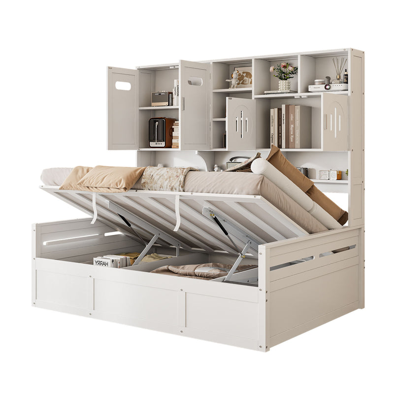 Daybed With All-In-One Cabinet And Shelf - R&R Furniture Gallery (Fountain Valley, CA)
