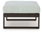 Beachloft - Ottoman With Cushion - Black / Gray - R&R Furniture Gallery (Fountain Valley, CA)