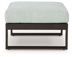 Beachloft - Ottoman With Cushion - Black / Gray - R&R Furniture Gallery (Fountain Valley, CA)
