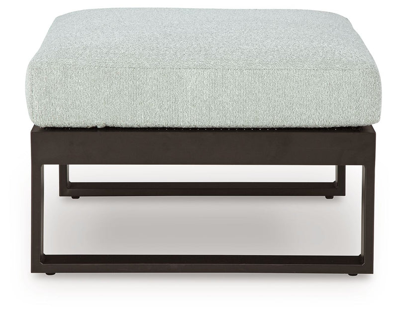 Beachloft - Ottoman With Cushion - Black / Gray - R&R Furniture Gallery (Fountain Valley, CA)