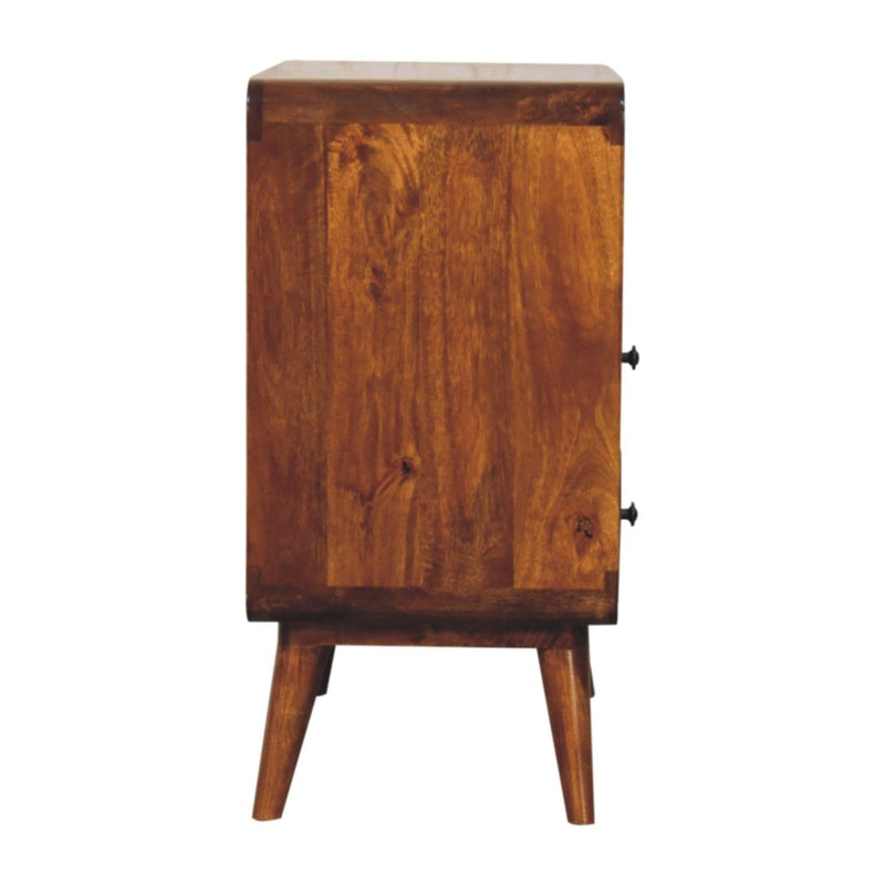 Curved Charm Console - Brown - R&R Furniture Gallery (Fountain Valley, CA)