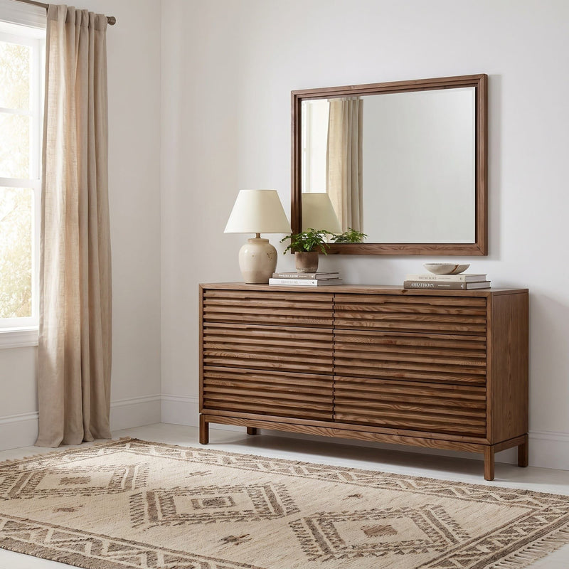 Tanner Wall or Dresser Mirror in Roux