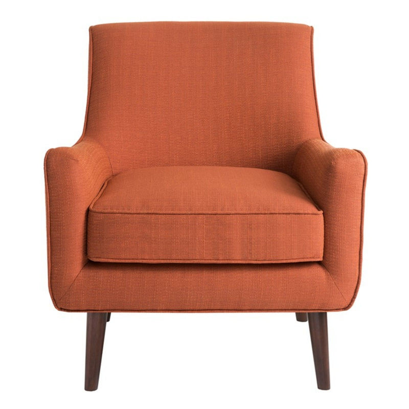Accent Chair Upholstered With Legs - Burnt Orange - R&R Furniture Gallery (Fountain Valley, CA)