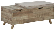 Gerdanet - Storage Bench - Beige - R&R Furniture Gallery (Fountain Valley, CA)