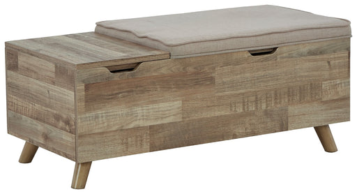 Gerdanet - Storage Bench - Beige - R&R Furniture Gallery (Fountain Valley, CA)