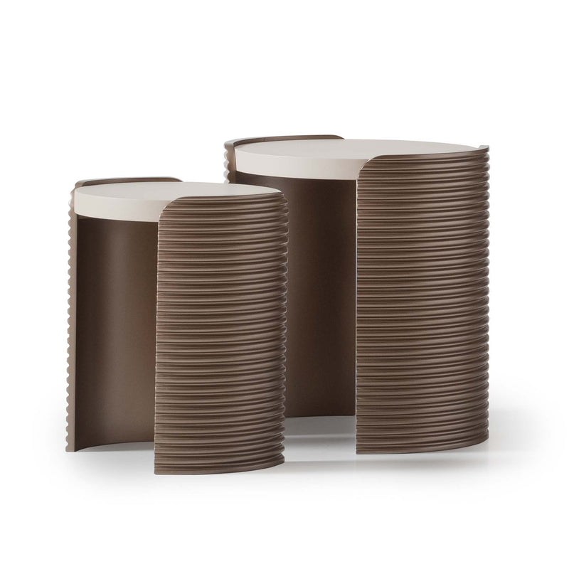 Mod Dream - Nesting Tables (Set of 2) - Rich Champagne - R&R Furniture Gallery (Fountain Valley, CA)