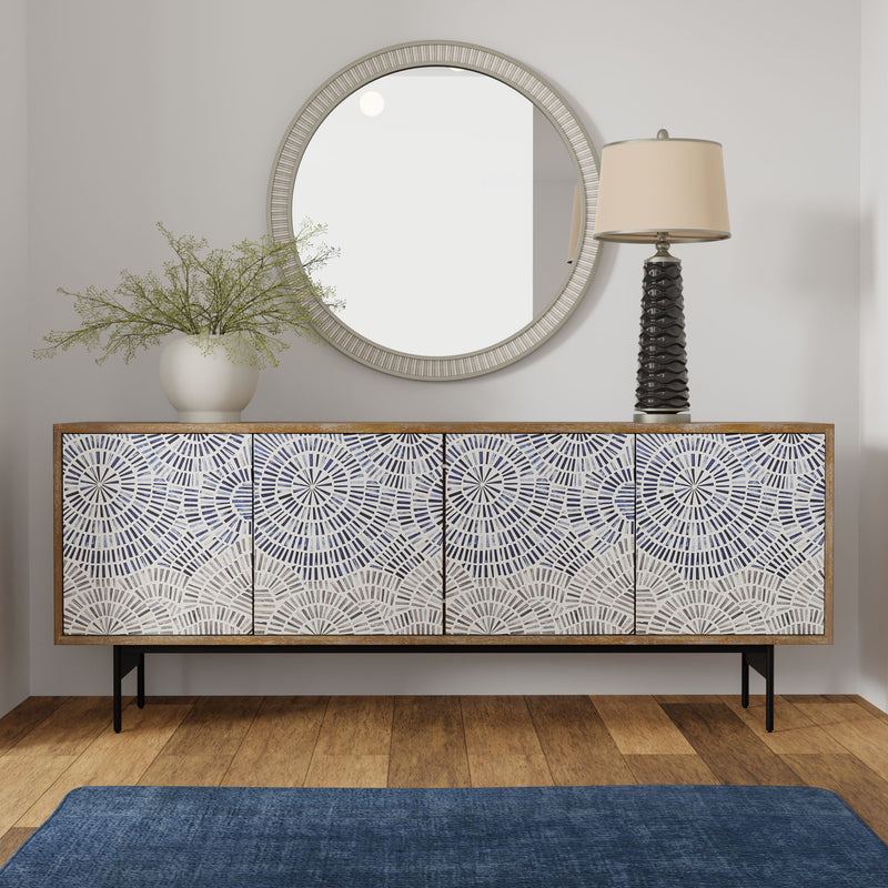 Crossings - Console - Coconut Shell - R&R Furniture Gallery (Fountain Valley, CA)