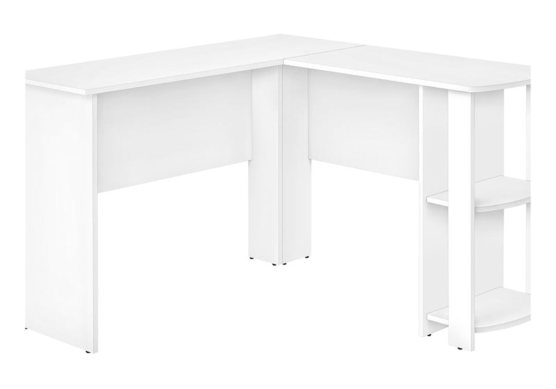 Computer Desk, Home Office, Corner, Storage Shelves, L Shape, Laptop, Contemporary & Modern - R&R Furniture Gallery (Fountain Valley, CA)