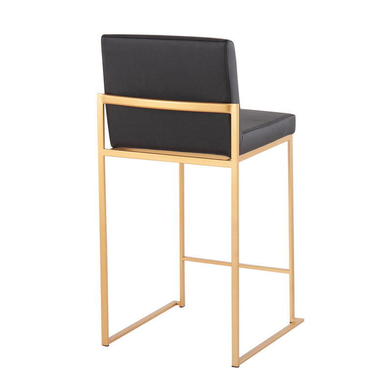 Lumi Source Fuji contemporary high-back counter stool with sleek design, stylish seating, and modern counter-height style.