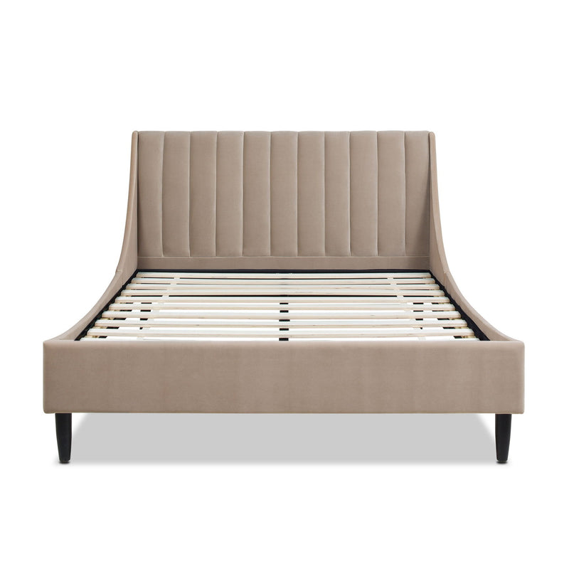 Aspen - Vertical Tufted Modern Headboard Platform Bed Set - R&R Furniture Gallery (Fountain Valley, CA)
