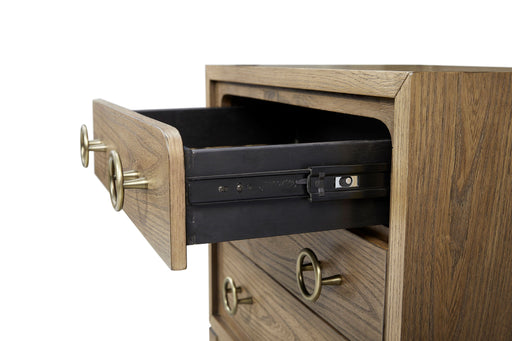 3 Drawer Nightstand With USB - Latte - R&R Furniture Gallery (Fountain Valley, CA)