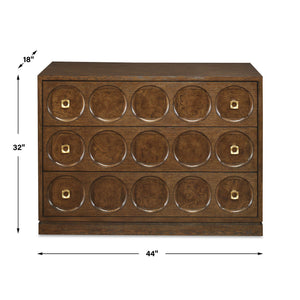 Roundabout - 3 Drawer Chest - Cocoa Brown