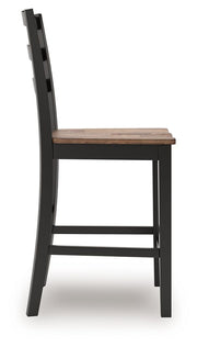 Wildenauer - Barstool (Set of 2) - Brown / Black - R&R Furniture Gallery (Fountain Valley, CA)