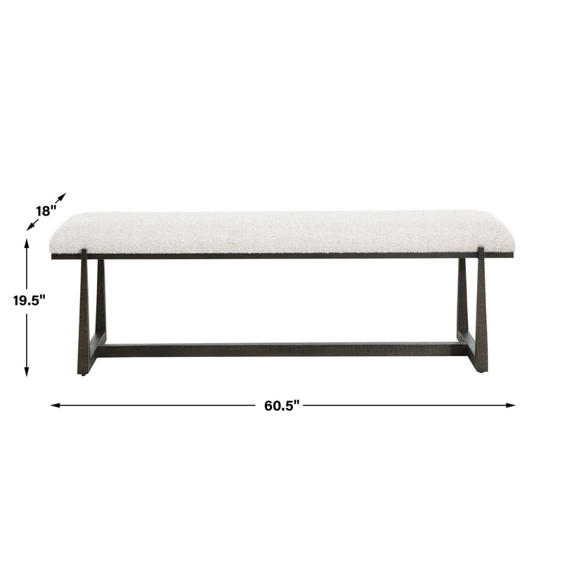 Midas - Long Bench - Black / White